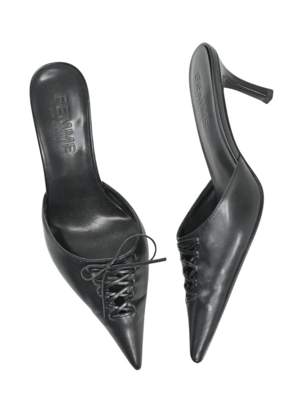 FEMME LA Louis Slipper in Black